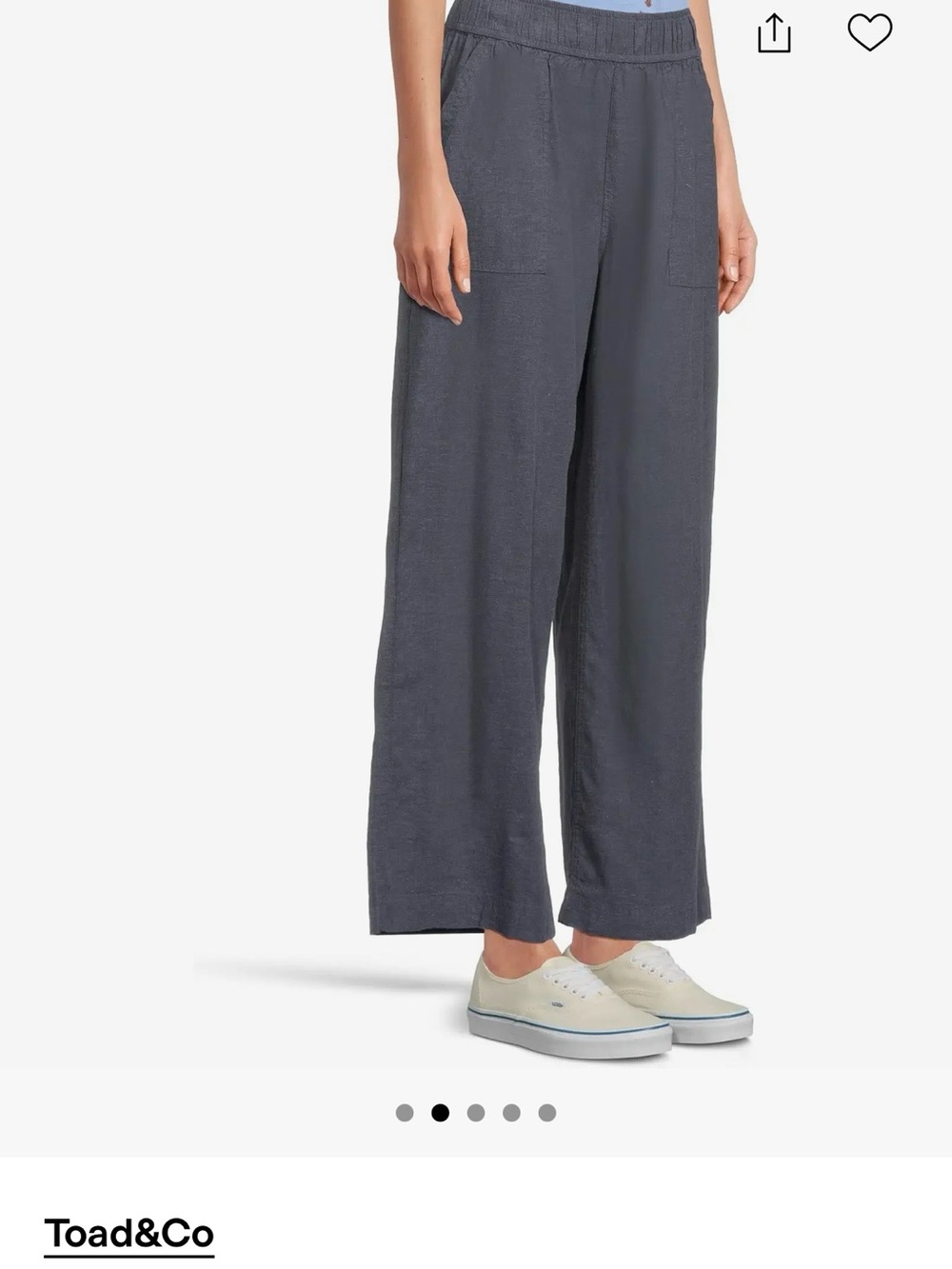 Toad&Co Taj Hemp Wide-Leg Pull-On pants